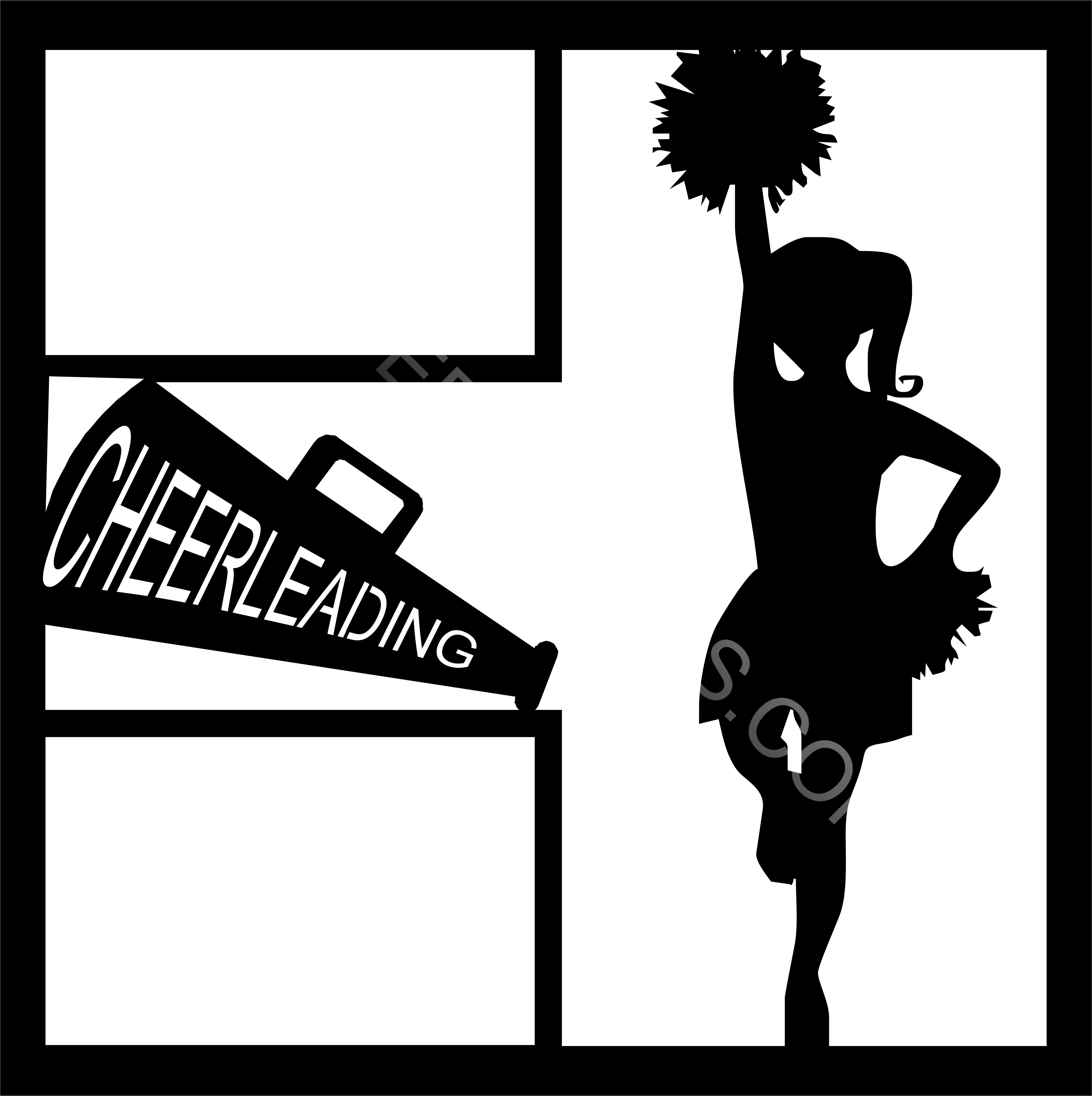 Cheerleading Megaphone: EZ Laser Designs
